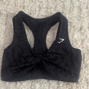 Gymshark Black Patterned Sports Bra